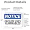 Signmission Facility Uses Flammables OSHA Notice Sign, Vinyl Decal, 14in W x 10in L, 2PK OS-2PACK-NS-D-1014-L-12403 - alternate 3